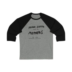 Frank Zappa and the Mothers Unisex 3/4 Sleeve Baseball Tee