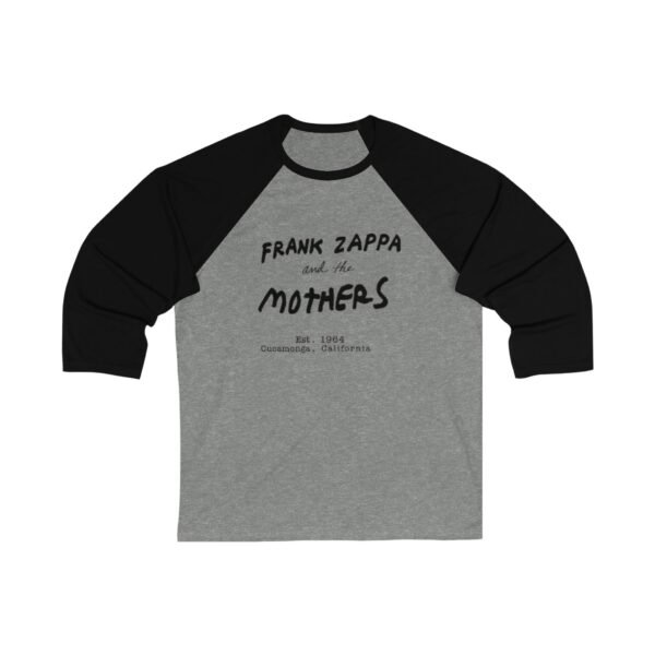 Frank Zappa and the Mothers Unisex 3/4 Sleeve Baseball Tee