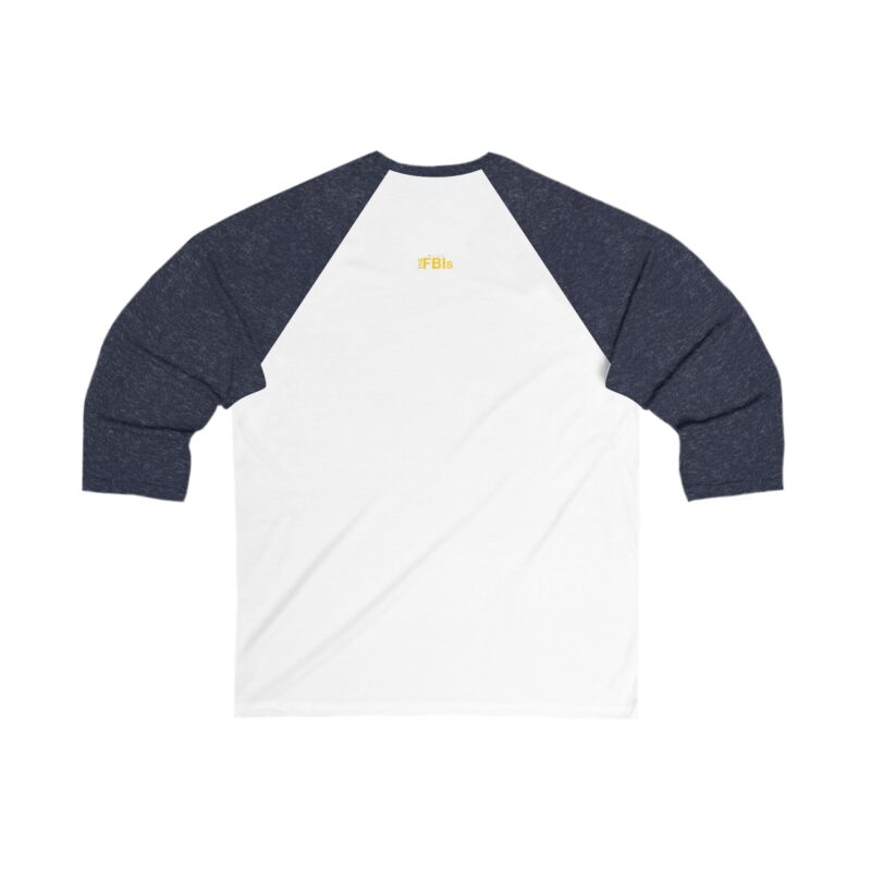 FBI Unisex 3/4 Sleeve Baseball Tee - Image 6