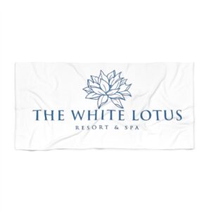 The White Lotus Beach Towel