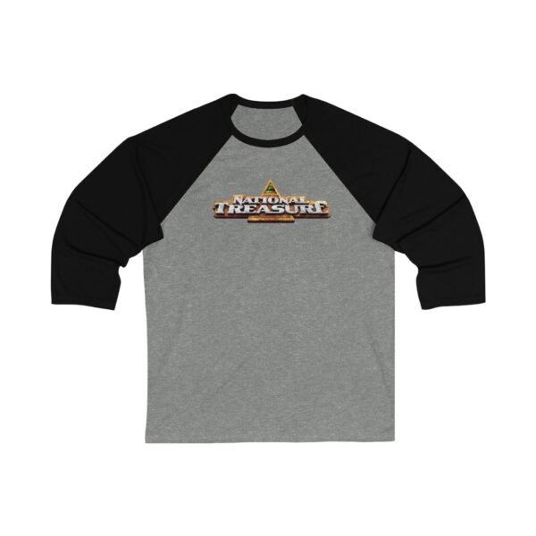 National Treasure Unisex 3/4 Sleeve Baseball Tee - Image 3