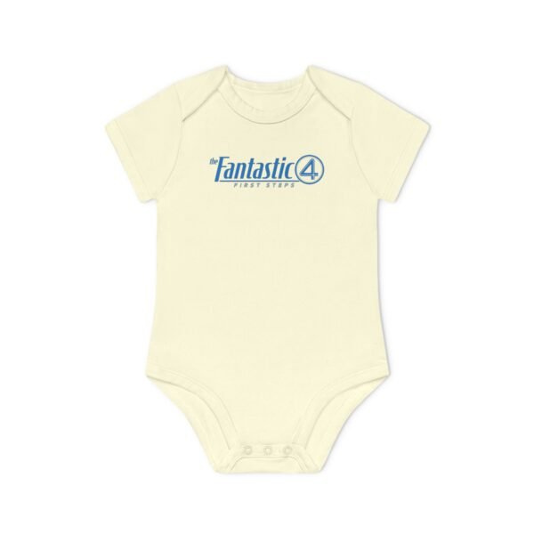 The Fantastic Four: First Steps Baby Organic Short Sleeve Bodysuit