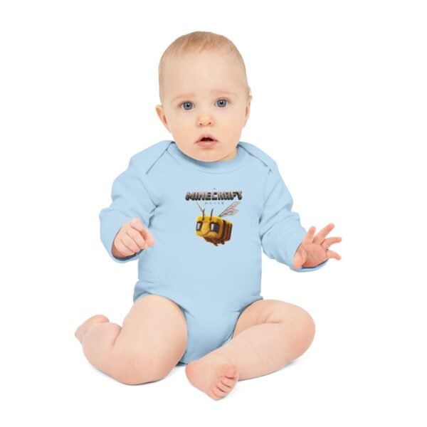 A Minecraft Movie Baby Long-Sleeve Organic Bodysuit - Image 15
