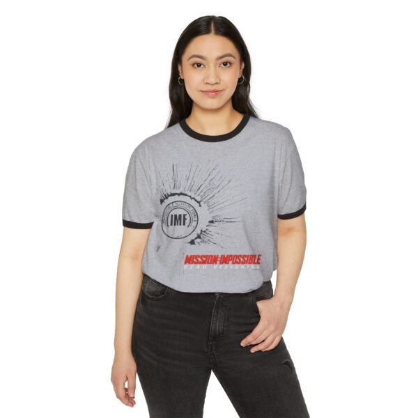 Mission: Impossible - The Final Reckoning Unisex Cotton Ringer T-Shirt - Image 3