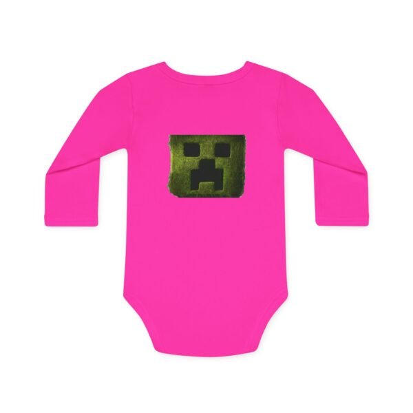 A Minecraft Movie Baby Long-Sleeve Organic Bodysuit - Image 5