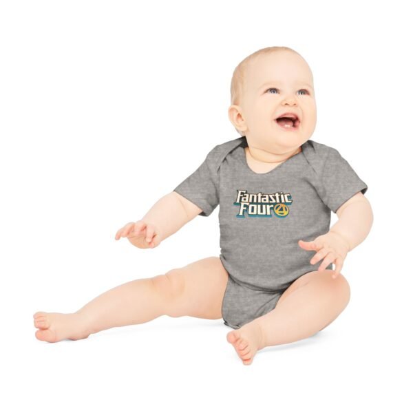 Fantastic Four Baby Organic Short Sleeve Bodysuit - Image 18