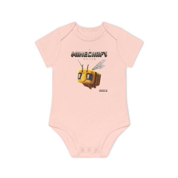 A Minecraft Movie Baby Organic Short Sleeve Bodysuit - Image 7