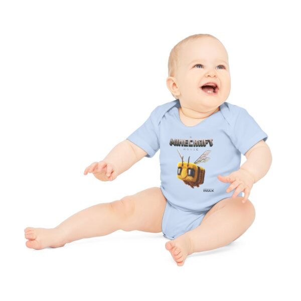 A Minecraft Movie Baby Organic Short Sleeve Bodysuit - Image 18