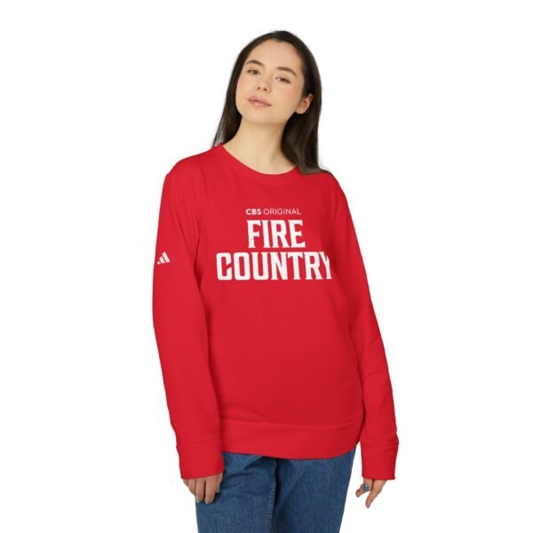 Fire Country Adidas Unisex Fleece Crewneck Sweatshirt - Image 27