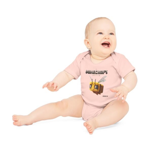 A Minecraft Movie Baby Organic Short Sleeve Bodysuit - Image 9