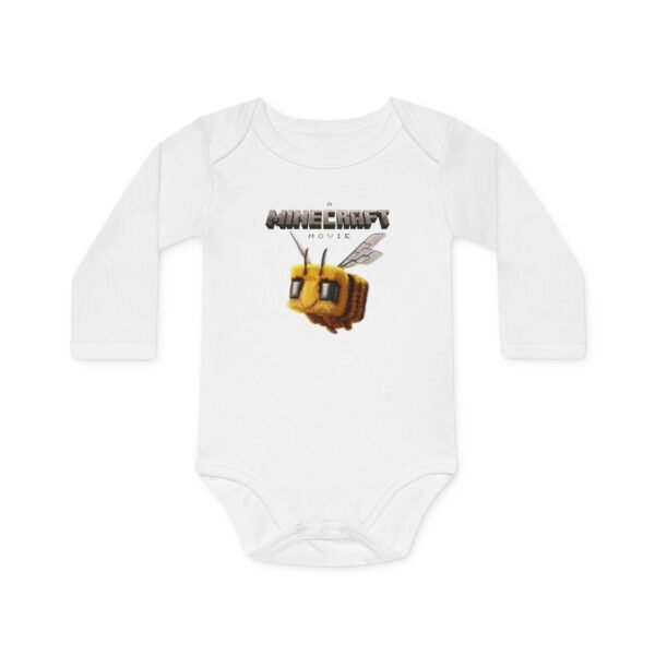 A Minecraft Movie Baby Long-Sleeve Organic Bodysuit - Image 7