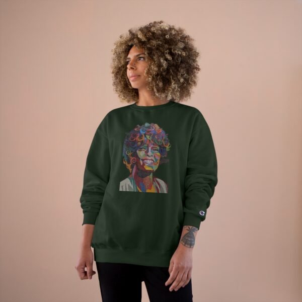 Whitney Houston Mural / Newark, NJ Champion Sweatshirt - Image 4