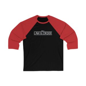 Law & Order Unisex 3/4 Sleeve Baseball Tee