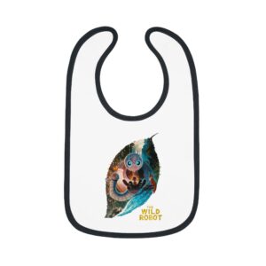The Wild Robot Baby Contrast Trim Jersey Bib
