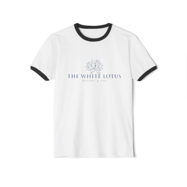 The White Lotus Unisex Cotton Ringer T-Shirt - Image 9