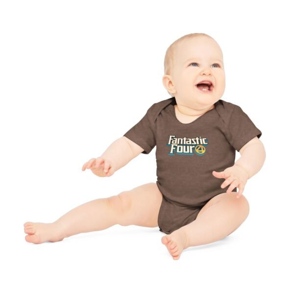 Fantastic Four Baby Organic Short Sleeve Bodysuit - Image 12