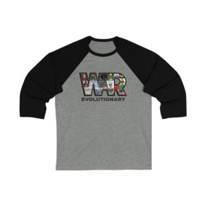 War Unisex 34 Sleeve Baseball Tee