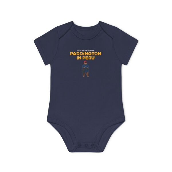 Paddington in Peru Baby Organic Short Sleeve Bodysuit - Image 4