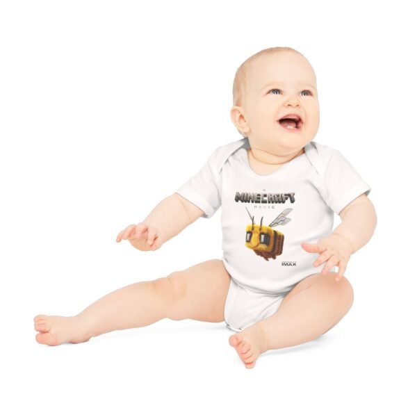 A Minecraft Movie Baby Organic Short Sleeve Bodysuit - Image 12