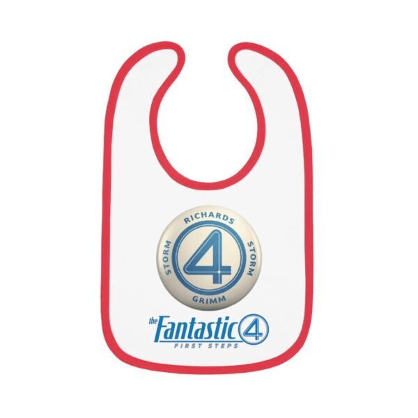 The Fantastic Four: First Steps Baby Contrast Trim Jersey Bib - Image 10