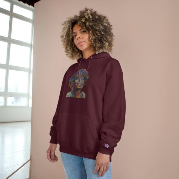 Whitney Houston Mural / Newark, NJ Champion Hoodie - Image 20