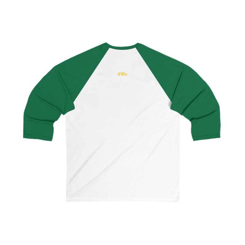 FBI Unisex 3/4 Sleeve Baseball Tee - Image 4