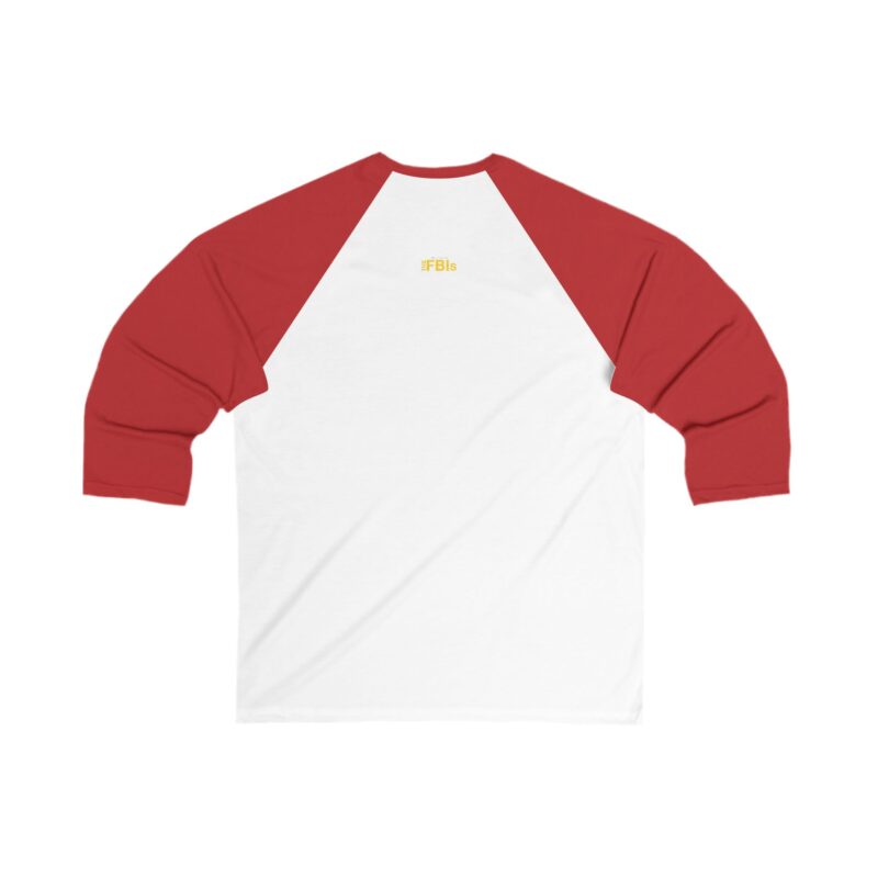 FBI Unisex 3/4 Sleeve Baseball Tee - Image 8