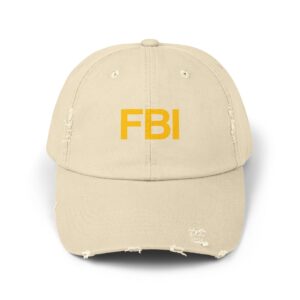 FBI Unisex Distressed Cap
