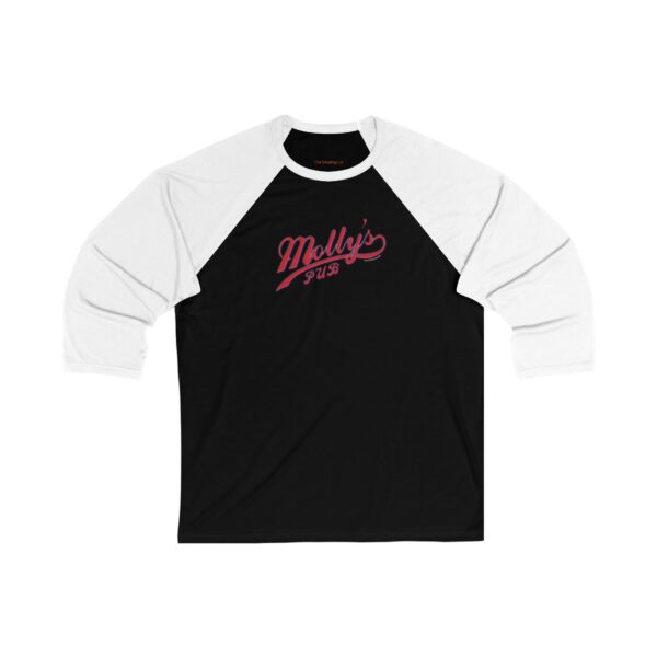 Chicago Fire Molly's Pub Unisex 3/4 Sleeve Baseball Tee - Image 3