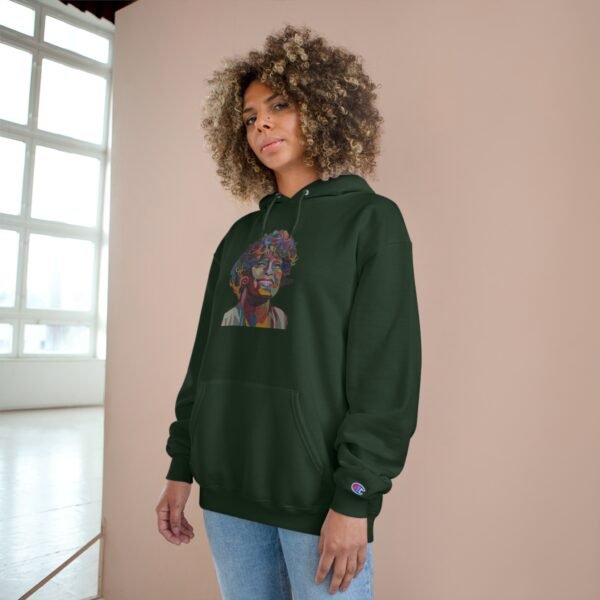 Whitney Houston Mural / Newark, NJ Champion Hoodie - Image 24