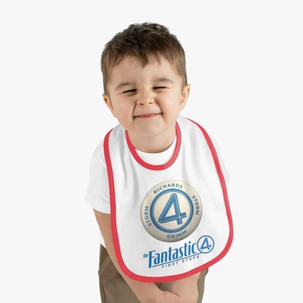 The Fantastic Four: First Steps Baby Contrast Trim Jersey Bib - Image 12