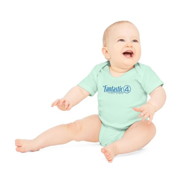 The Fantastic Four: First Steps Baby Organic Short Sleeve Bodysuit - Image 21