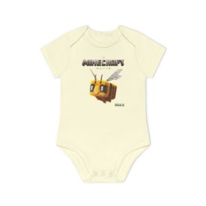 A Minecraft Movie Baby Organic Short Sleeve Bodysuit