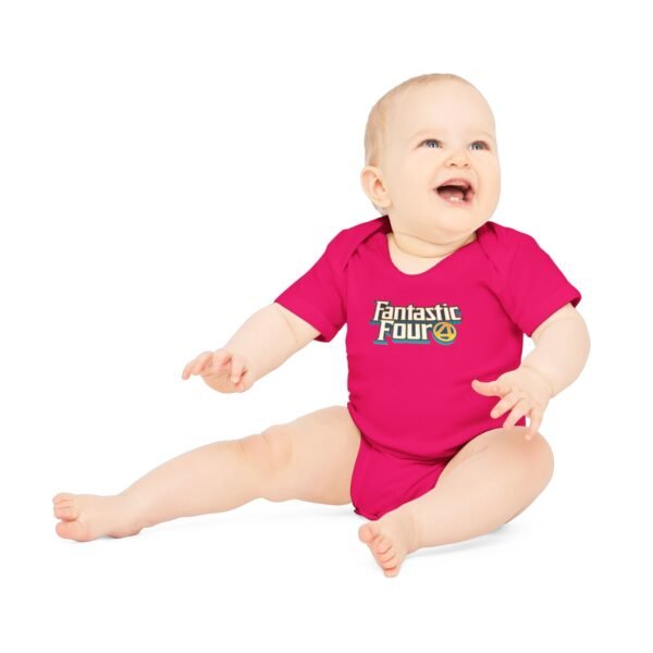 Fantastic Four Baby Organic Short Sleeve Bodysuit - Image 48