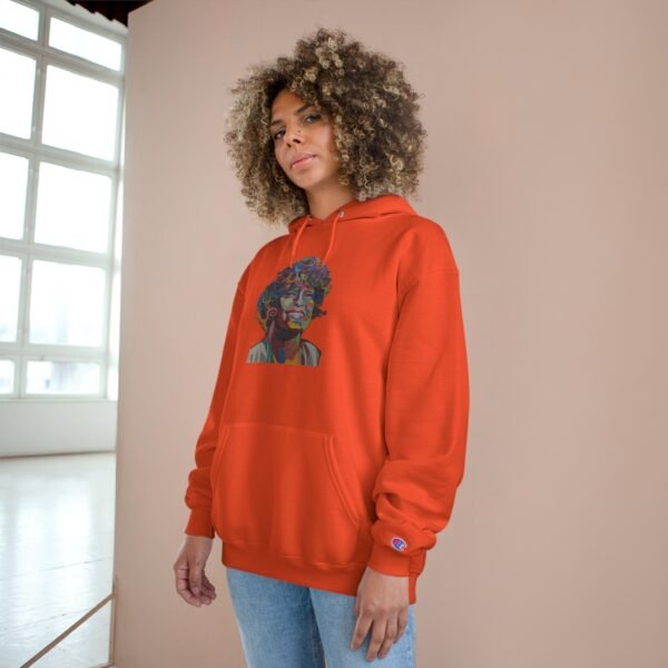 Whitney Houston Mural / Newark, NJ Champion Hoodie - Image 16