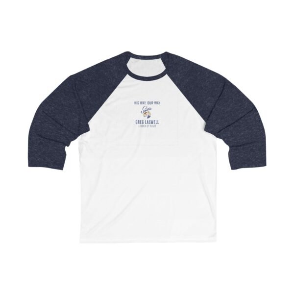 Greg Laswell Unisex 34 Sleeve Baseball Tee - Image 5