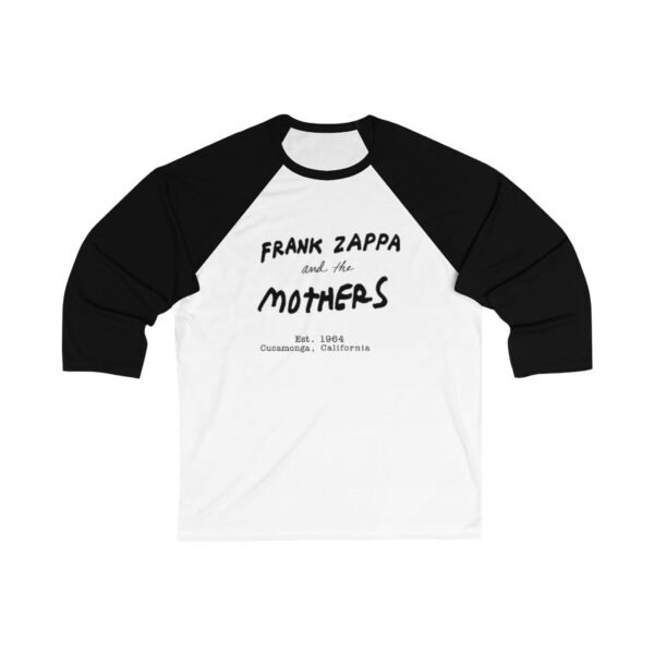 Frank Zappa and the Mothers Unisex 3/4 Sleeve Baseball Tee - Image 3