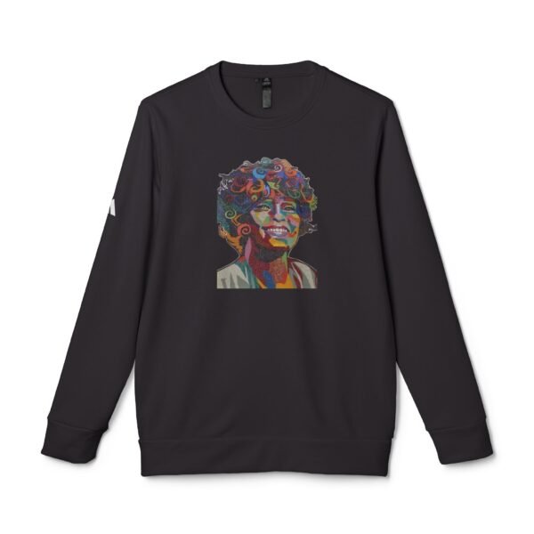 Whitney Houston Mural / Newark, NJ Adidas Unisex Fleece Crewneck Sweatshirt