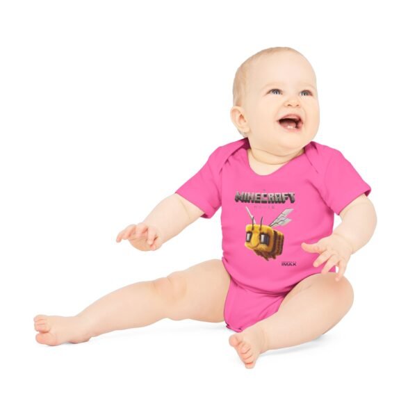 A Minecraft Movie Baby Organic Short Sleeve Bodysuit - Image 24