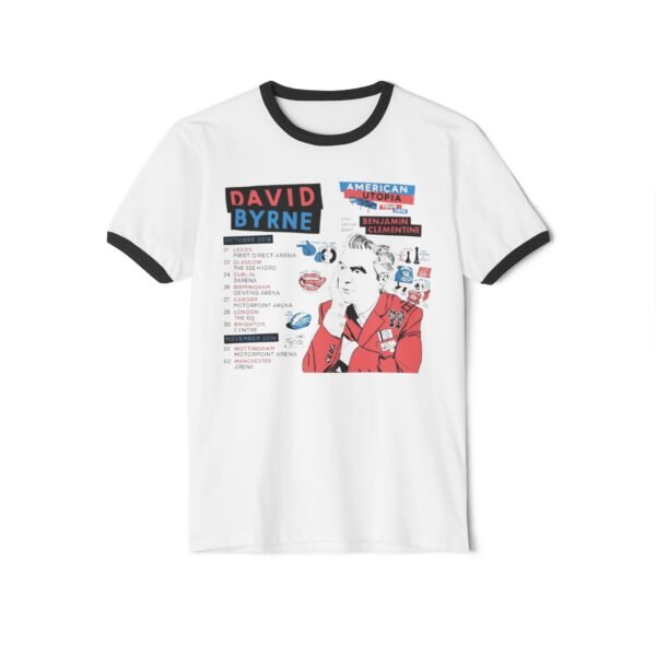 David Byrne Unisex Cotton Ringer T-Shirt - Image 9