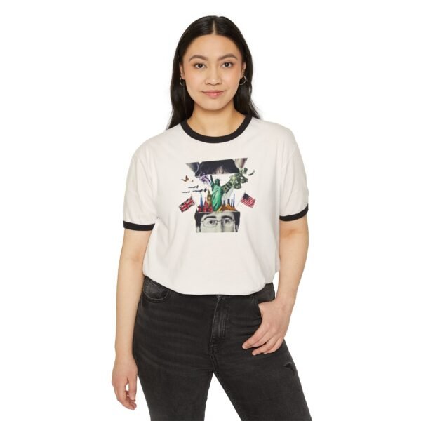 Last Week Tonight with John Oliver Unisex Cotton Ringer T-Shirt - Image 7