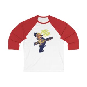 Fight or Flight Unisex 3/4 Sleeve Baseball Tee