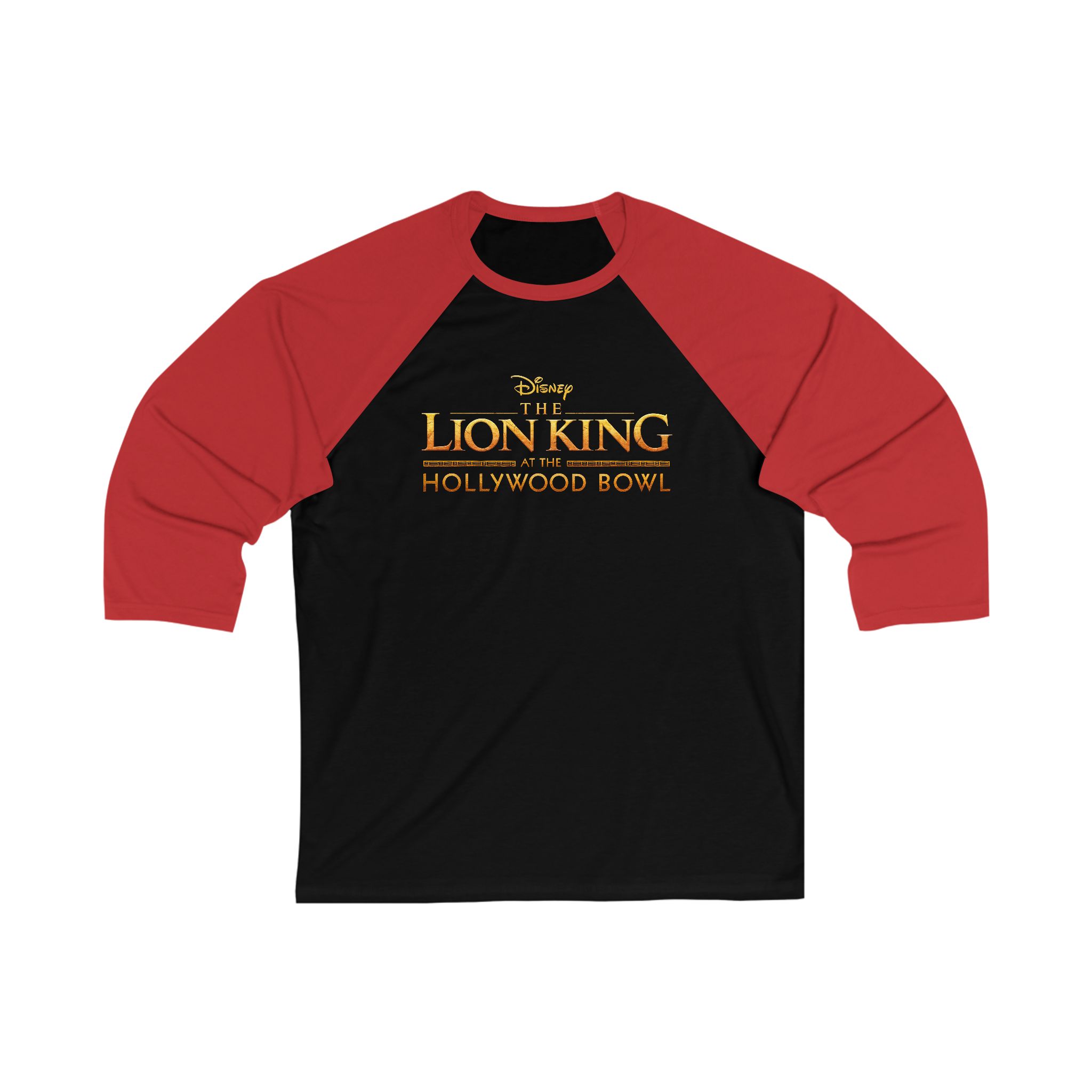 The Lion King The Hollywood Bowl Unisex 34 Sleeve Baseball Tee