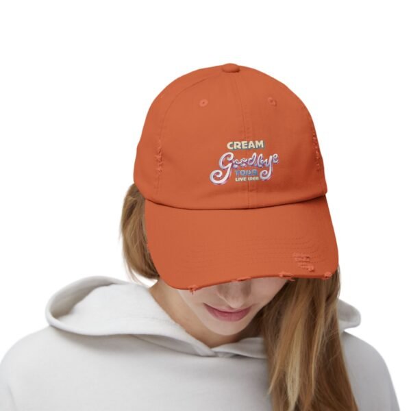 Cream Unisex Distressed Cap - Image 16