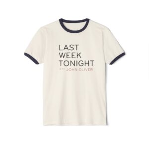 Last Week Tonight with John Oliver Unisex Cotton Ringer T-Shirt