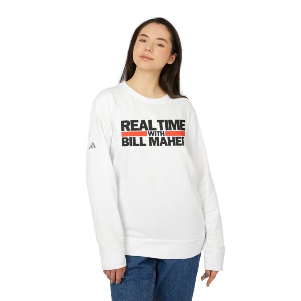 Real Time with Bill Maher Adidas Unisex Fleece Crewneck Sweatshirt - Image 3