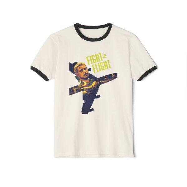 Fight or Flight Unisex Cotton Ringer T-Shirt - Image 9