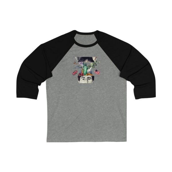 Last Week Tonight with John Oliver Unisex 3/4 Sleeve Baseball Tee - Image 5