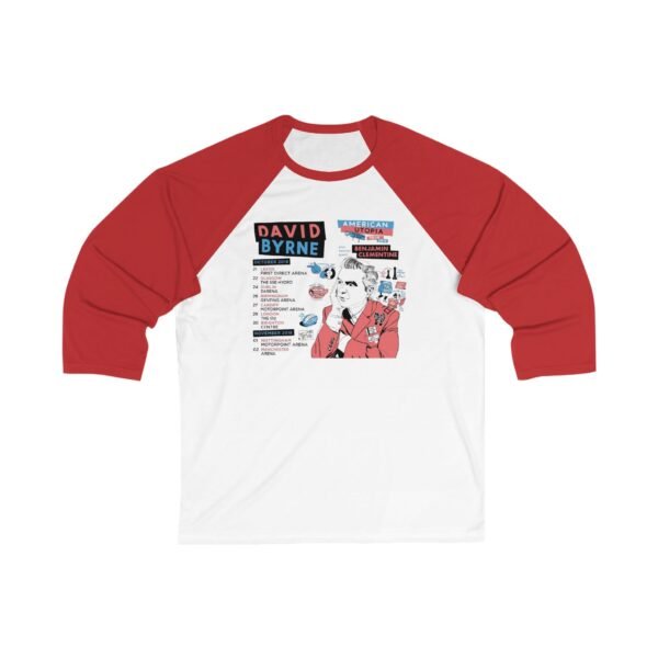David Byrne Unisex 34 Sleeve Baseball Tee