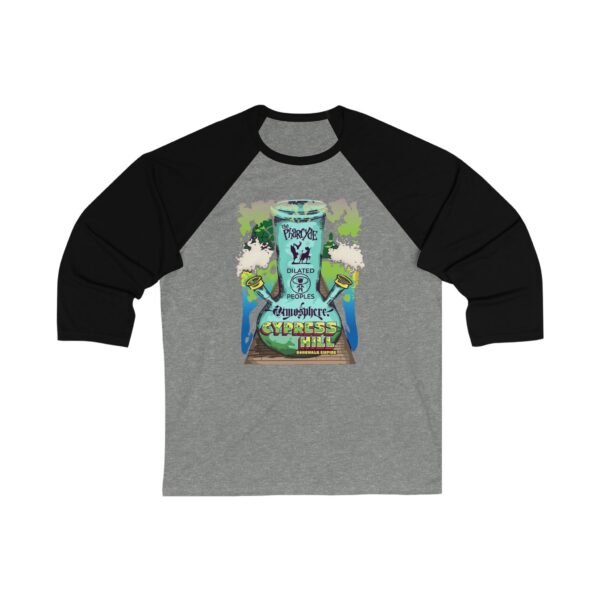 Bongwalk Empire with Cypress Hill, Pharcyde Unisex 3/4 Sleeve Baseball Tee - Image 5
